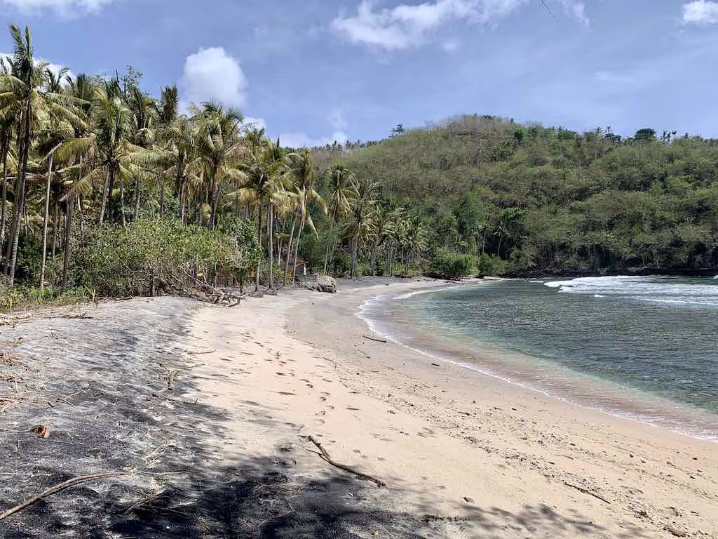 Gamat Bay clear waters